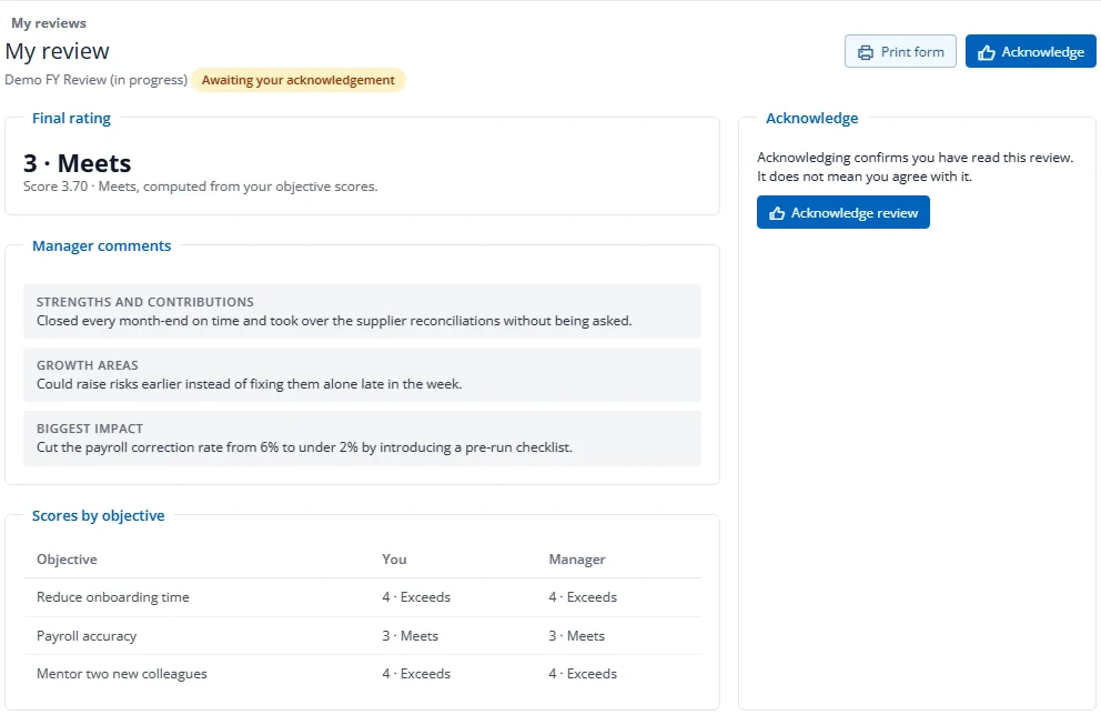 Your shared review